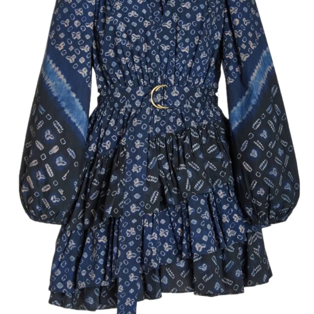 Ulla Johnson Blue Long Sleeve Dress 6